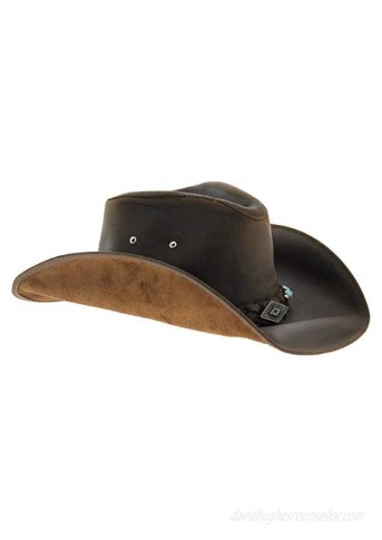 Bullhide Montecarlo Hats ROYSTON Top Grain Leather Western Cowboy Hat