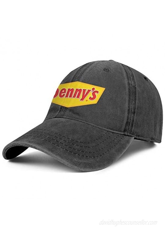 Dennys Logo Men & Women Hats Adjustable Cowboy hat Cotton Straw Cowboy hat Classic Camouflage Cap