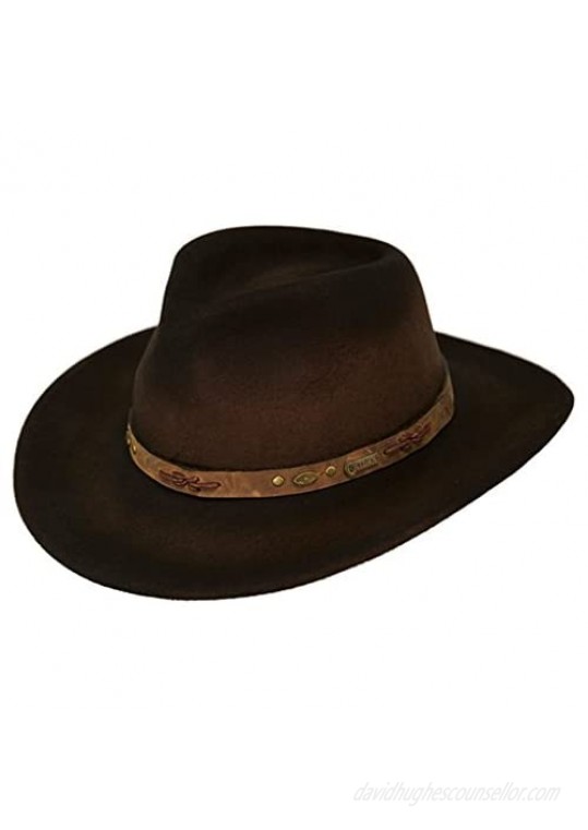 Outback Trading Western Hat Adult Sidekick Cowboy Wool Brown 1310