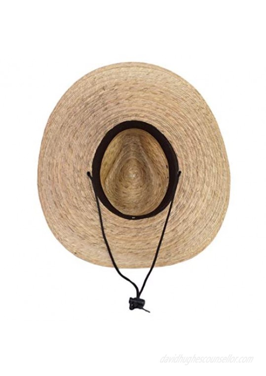 Rising Phoenix Industries Wide Brim Mexican Palm Leaf Cowboy Hat Large Sun Hat with Chin Strap for Men or Women