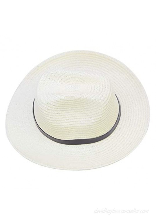Sandy Ting Stained Woven Straw Outback Western Cowboy Adult Sun hat
