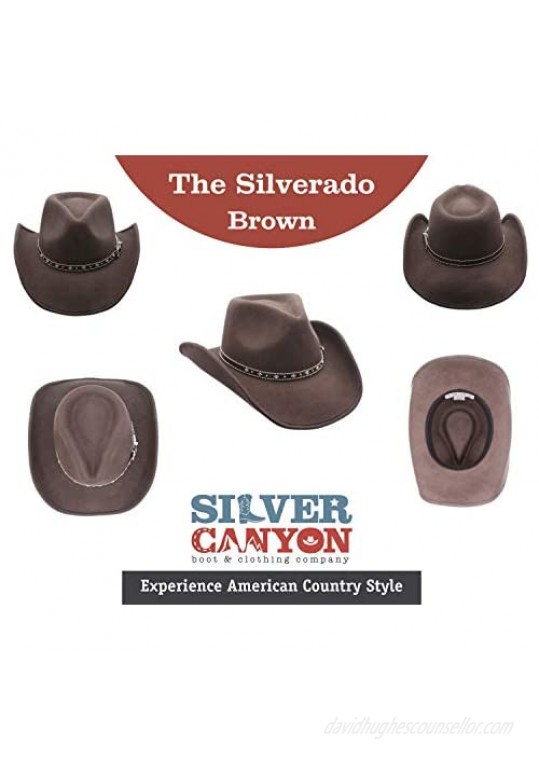 Shapeable Outback Cowboy Western Wool Hat Silver Canyon