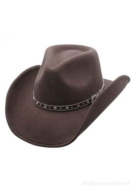 Shapeable Outback Cowboy Western Wool Hat  Silver Canyon