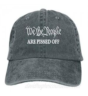 We The People are Pissed Off Unisex Adult Denim Hats Cowboy Hat Dad Hat Driver Cap