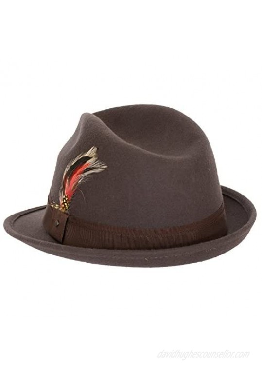 9th Street Men's 100% Wool 'Verve' Trilby Fedora Hat (6+ Colors)
