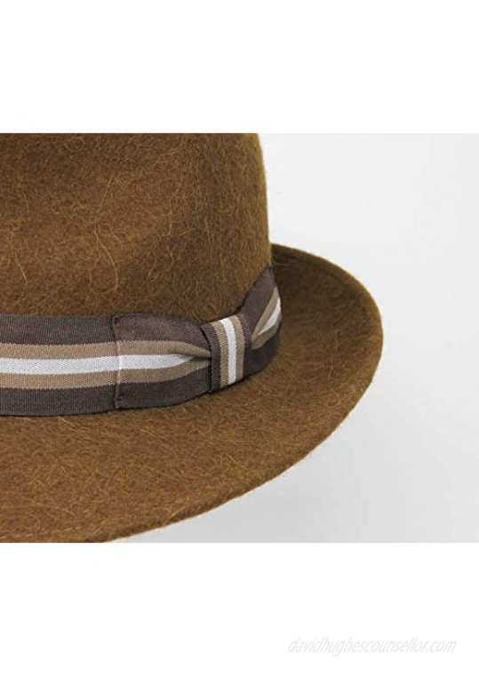Alpaca Doyle - Teardrop Fedora Hat - Premium Alpaca Wool Felt - Crushable for Travel - Water Resistant - Unisex