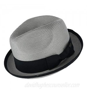 Epoch Hats Company Men's Fedora with Contrast Band and Trim