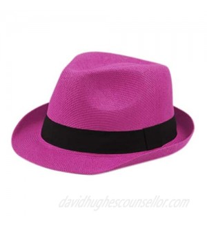 EPOCH Unisex Basic Cool Lightweight Summer Derby Fedora Trilby Adjustable Hat