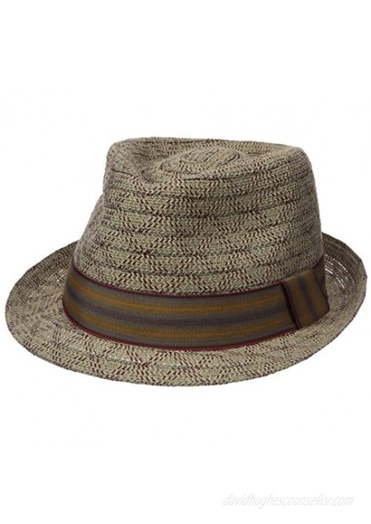 Henschel Men's Fedora with Light Viscose Braid with Striped Band