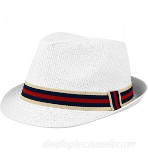 Mens Women's Summer Fedora Hat Unisex Breathable Trilby Beach Sun Straw Hat