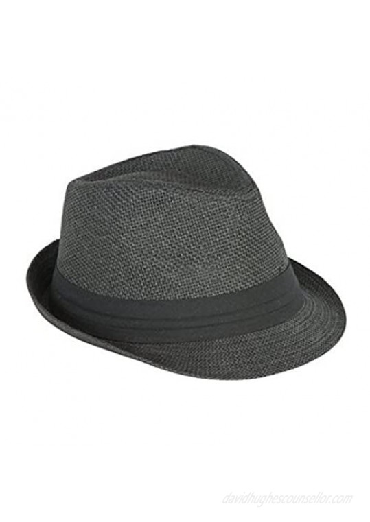 The Hatter Men's Big Size Summer Cool Straw Fedora Hat