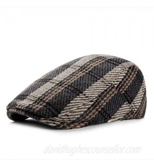 Clape Mens Irish Gatsby Golf Flat Hat Newsboy Ivy Cap Tweed Classic Driving Hat Wool Beret Hat