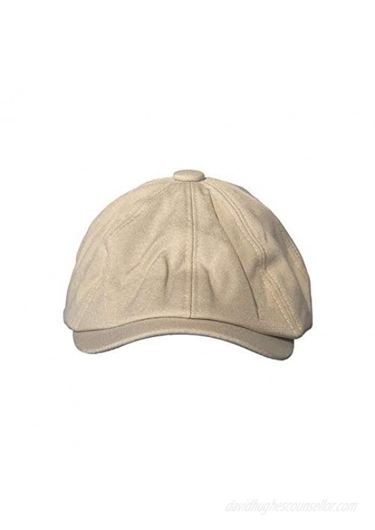 Croogo Classic Men's Flat Hat 8 Panels Herringbone Newsboy Cap Ivy Ascot Octagonal Beret Hat Summer Driving Hunting Golf Cap