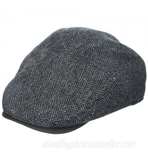 Henschel Men's Herringbone New Shape Ivy Hat with Suede Visor