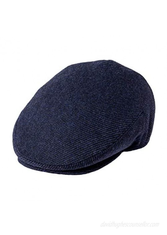 JANGOUL Men Wool Blend Ivy Newsboy Cap Tweed Gatsby Cabbie Flat Hat