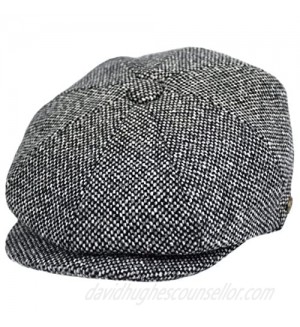 Men's Wool Newsboy Cap  Herringbone Driving Cabbie Tweed Applejack Golf Hat