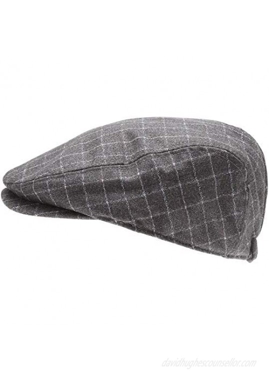 MIRMARU Men’s Classic Flat Ivy Gatsby Cabbie Newsboy Hat with Elastic Comfortable Fit and Soft Quilted Lining.
