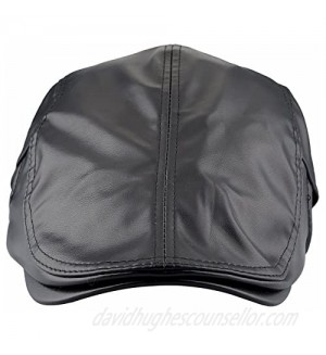 squaregarden Flat Caps for Men  Beret Leather Hat Cabbie Gatsby Newsboy Cap Ivy Irish Hats