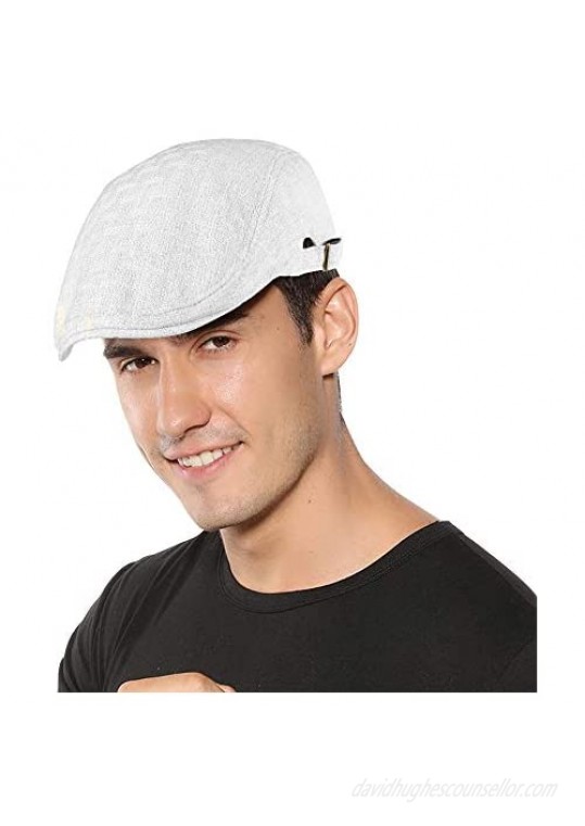 Sumolux Mens Newsboy Cap Spring Summer Beret Hat Cabbie Flat Cap
