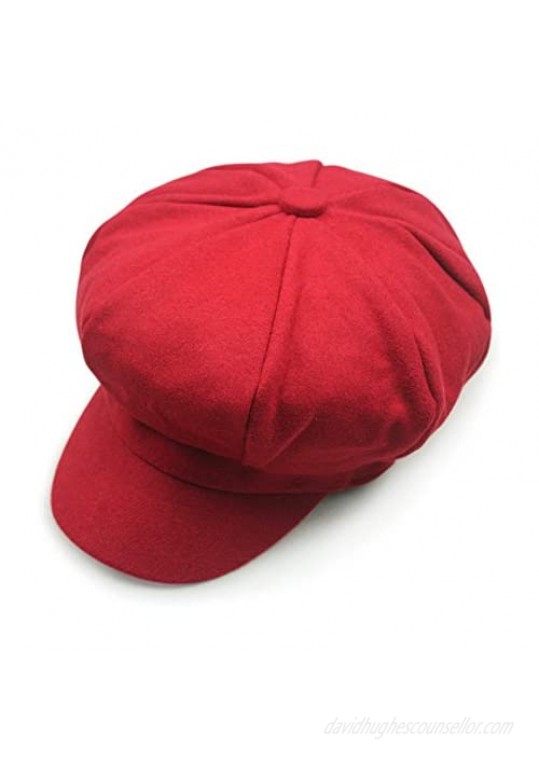 Zegoo Wool Newsboy Hat Beret Cap Ivy Hats for Women and Men
