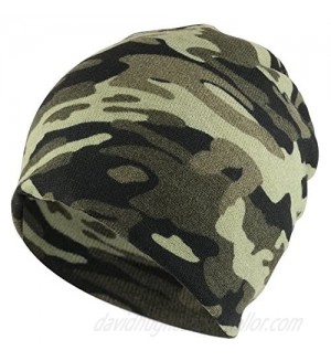 Armycrew Camouflage Polyester Super Soft Jersey Lightweight Beanie Hat