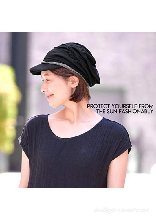 CHARM Mens Slouch Beanie Womens Slouchy Hat Peak Cap Breathable Summer Winter Japanese Fashion
