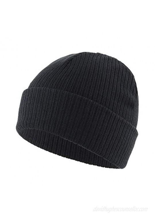 Home Prefer Men's Winter Hat Cuff Beanie Daily Warm Soft Knit Skull Beanie Caps