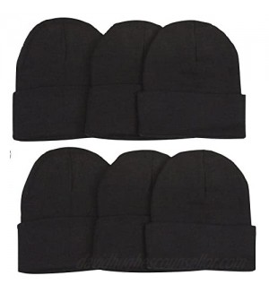 ToBeInStyle Men’s Pack of 6 Double Layered Winter Warm Basic Beanies