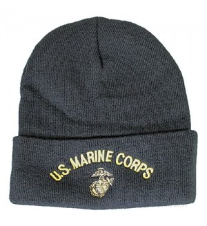U.S. Marine Corps Knit Cap (Watch Cap)  Black  OS