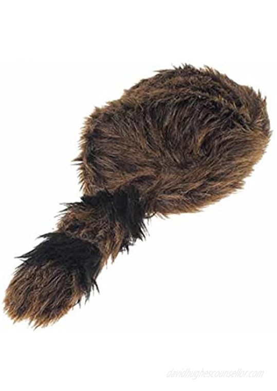 U.S. Toy Faux Fur Classic Raccoon Tail Hat Multicolor One Size