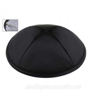 Zion Judaica Deluxe Satin Kippot Bulk Packs or Single Pieces Free Clips