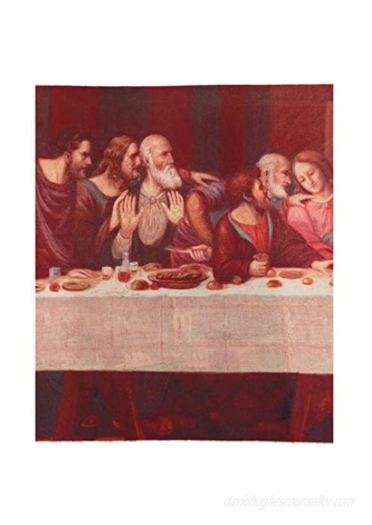 BlueSkyDeer The Last Supper by Leonardo Da Vinci Soft Cashmere Feel Scarf Large Warm Blanket Winter Shawl Wrap Women Men