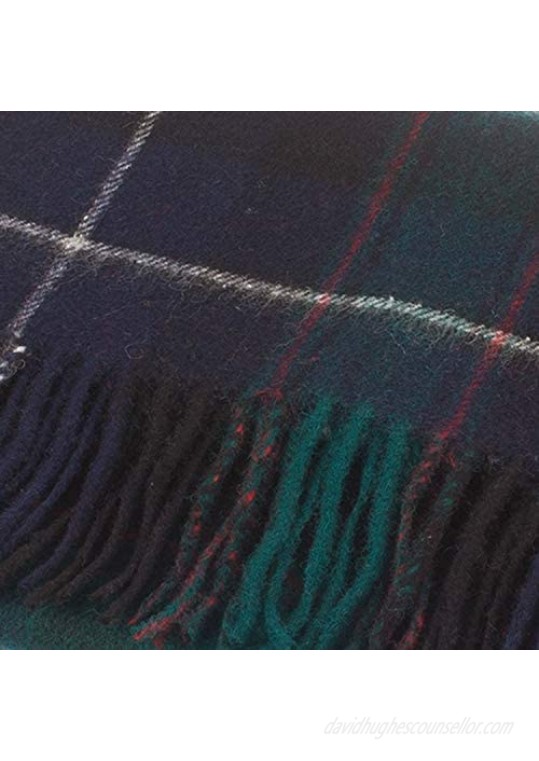 Clans Of Scotland Pure New Wool Scottish Tartan Scarf Macrae Hunting (One Size)