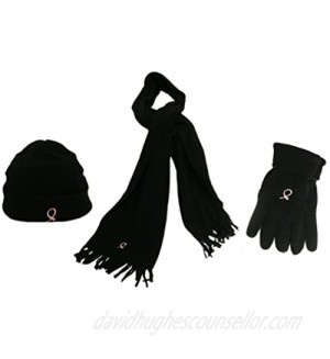 Hope for the Cure Fleece Set Glove/Scarf/Hat  CAP912
