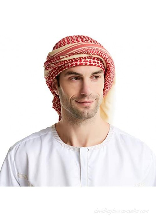 Men Muslim Arabian Shemagh 55" Headscarf