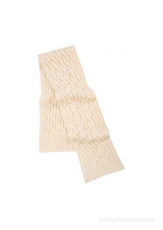 SAOL - Men's - 100% Merino Wool - Cable Knit Scarf