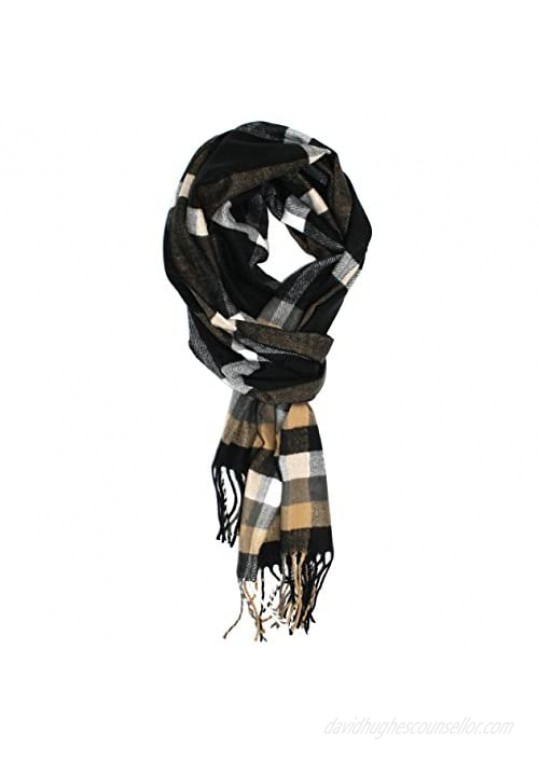 Ted & Jack - Jack's Classic Cashmere Feel Color Plaid Pattern Scarf